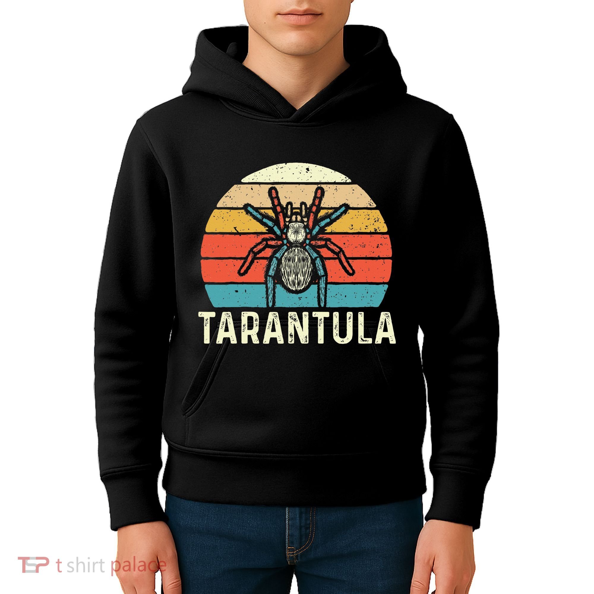 Retro Tarantula Arthropod Arachnid Arachnophile Spider Kids Hoodie