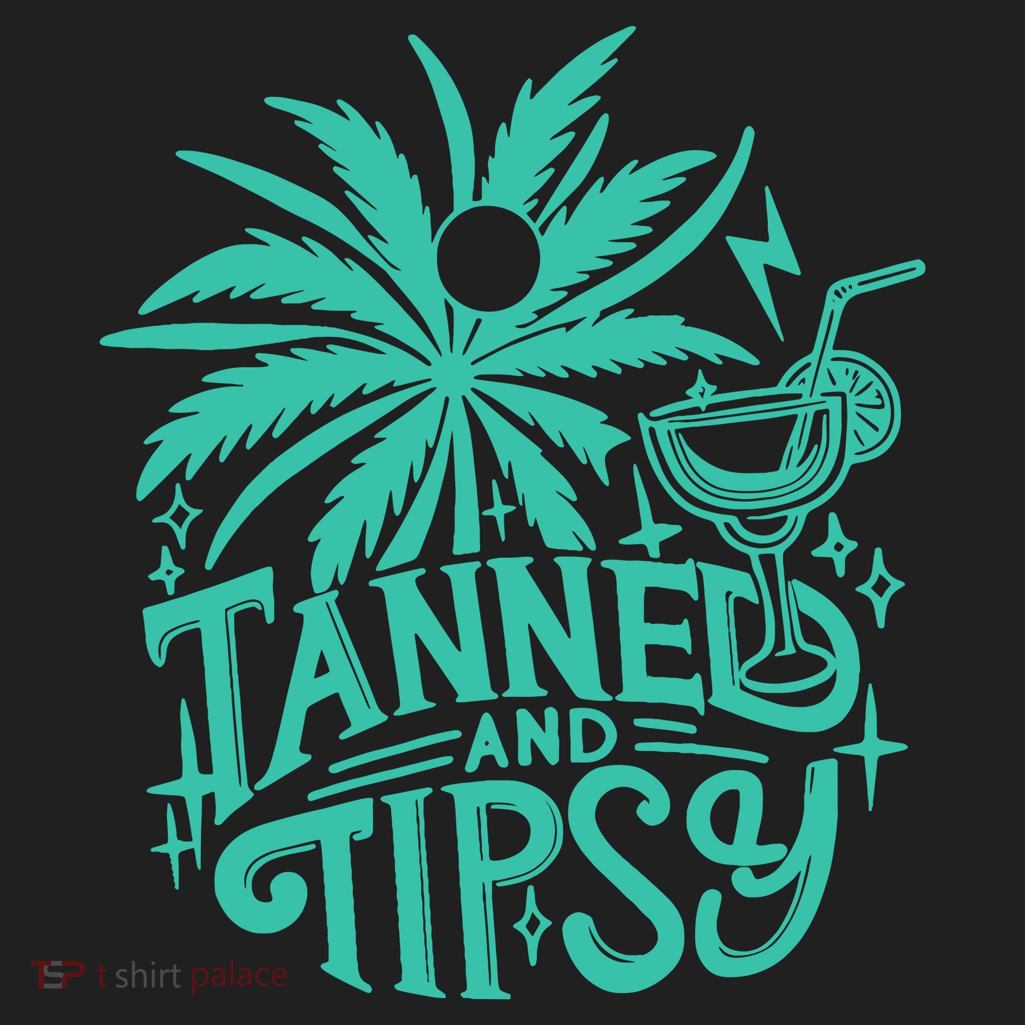 Retro Tanned And Tipsy Beach Summer Vacation Funny Tumbler