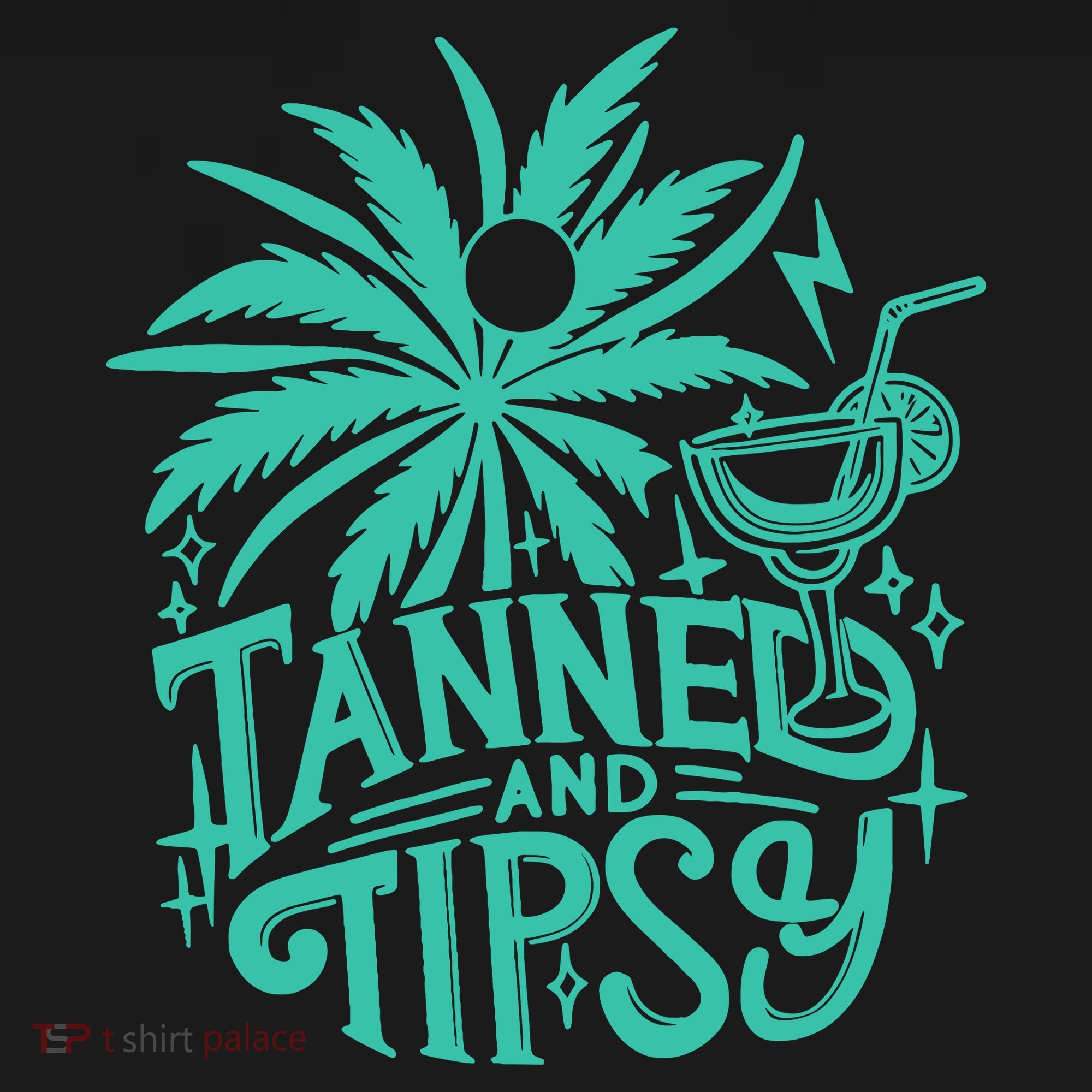 Retro Tanned And Tipsy Beach Summer Vacation Funny Ornament