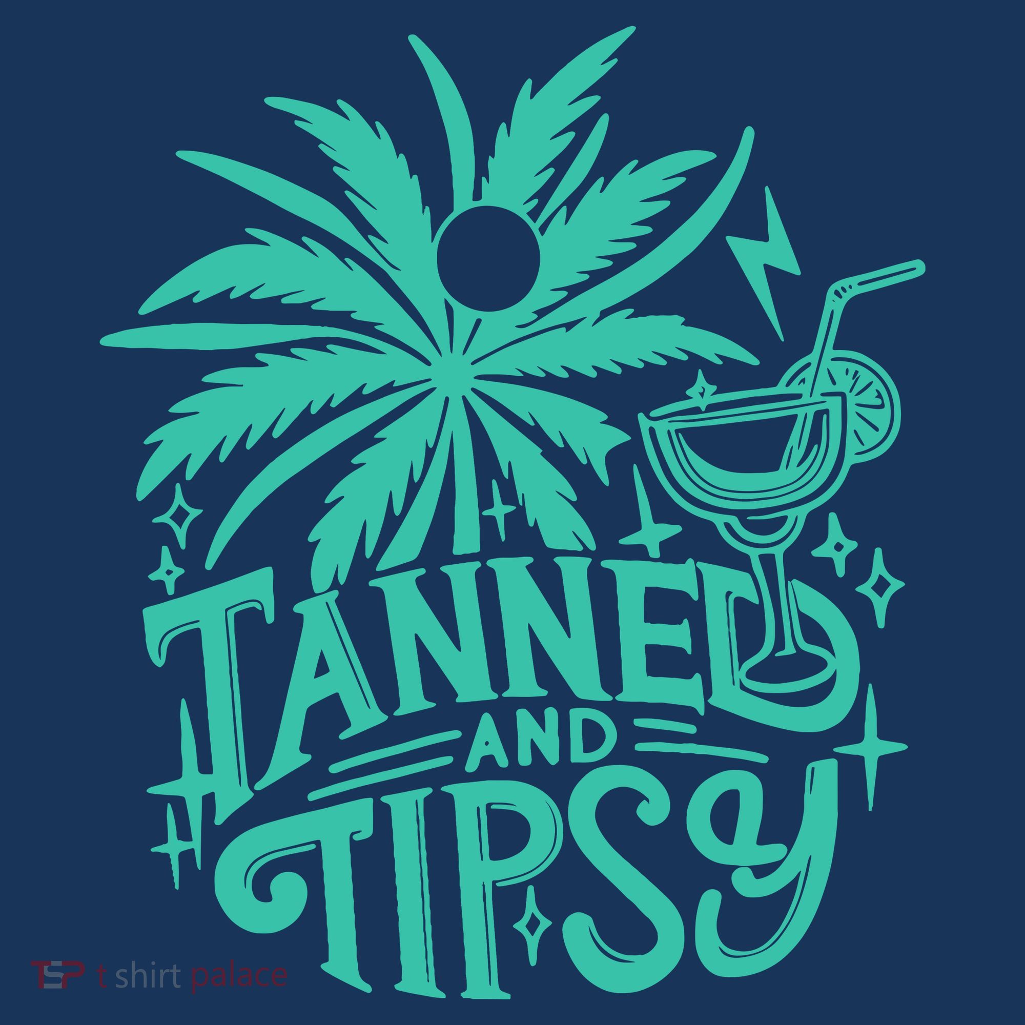 Retro Tanned And Tipsy Beach Summer Vacation Funny Women's Hoodie