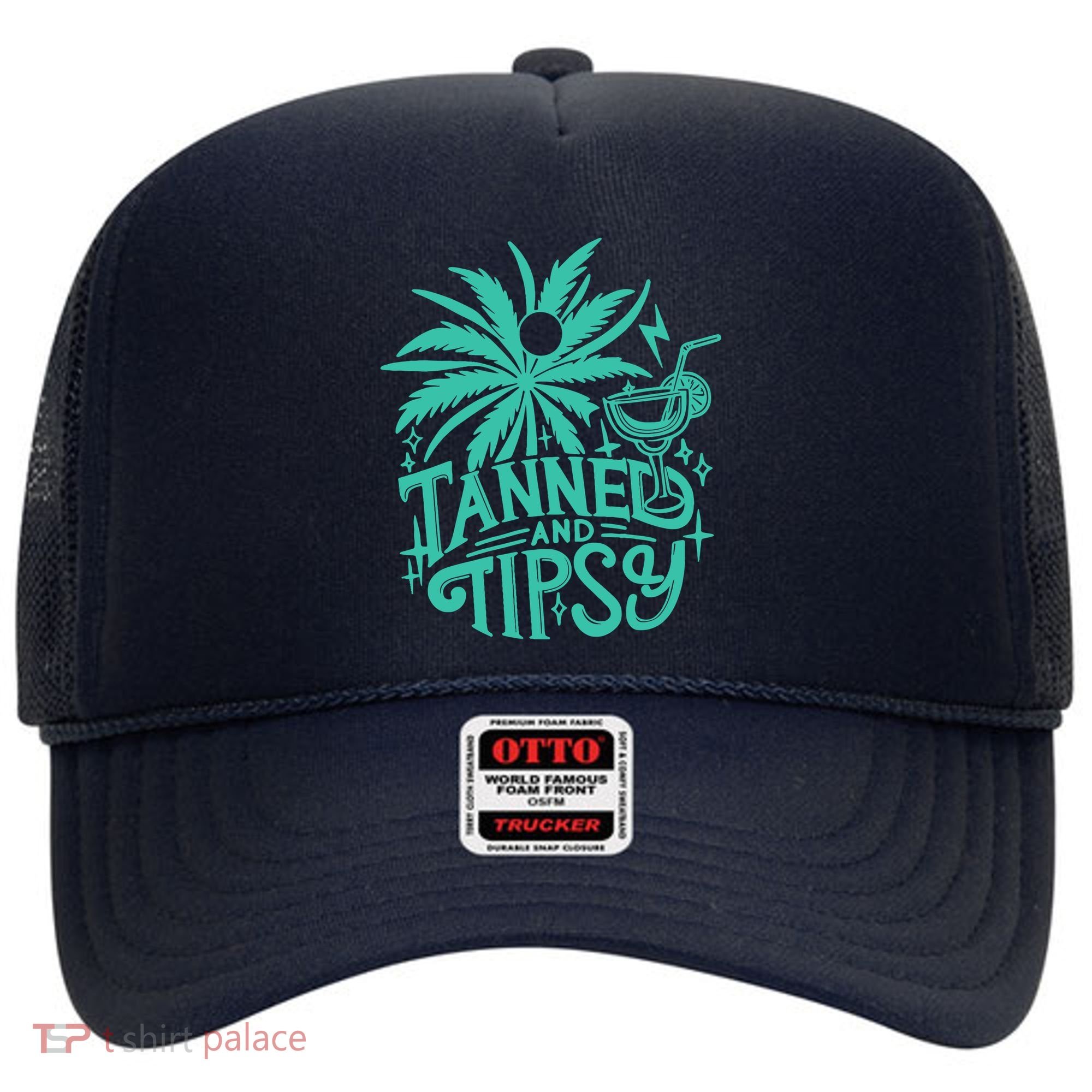 Retro Tanned And Tipsy Beach Summer Vacation Funny Hat