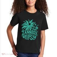 Retro Tanned And Tipsy Beach Summer Vacation Funny Kids T-Shirt thumb 2