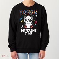 Rockin To A Different Tune Autism Awarness Women's Sweatshirt thumb 0