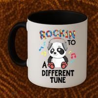 Rockin To A Different Tune Autism Awarness Coffee Mug thumb 2