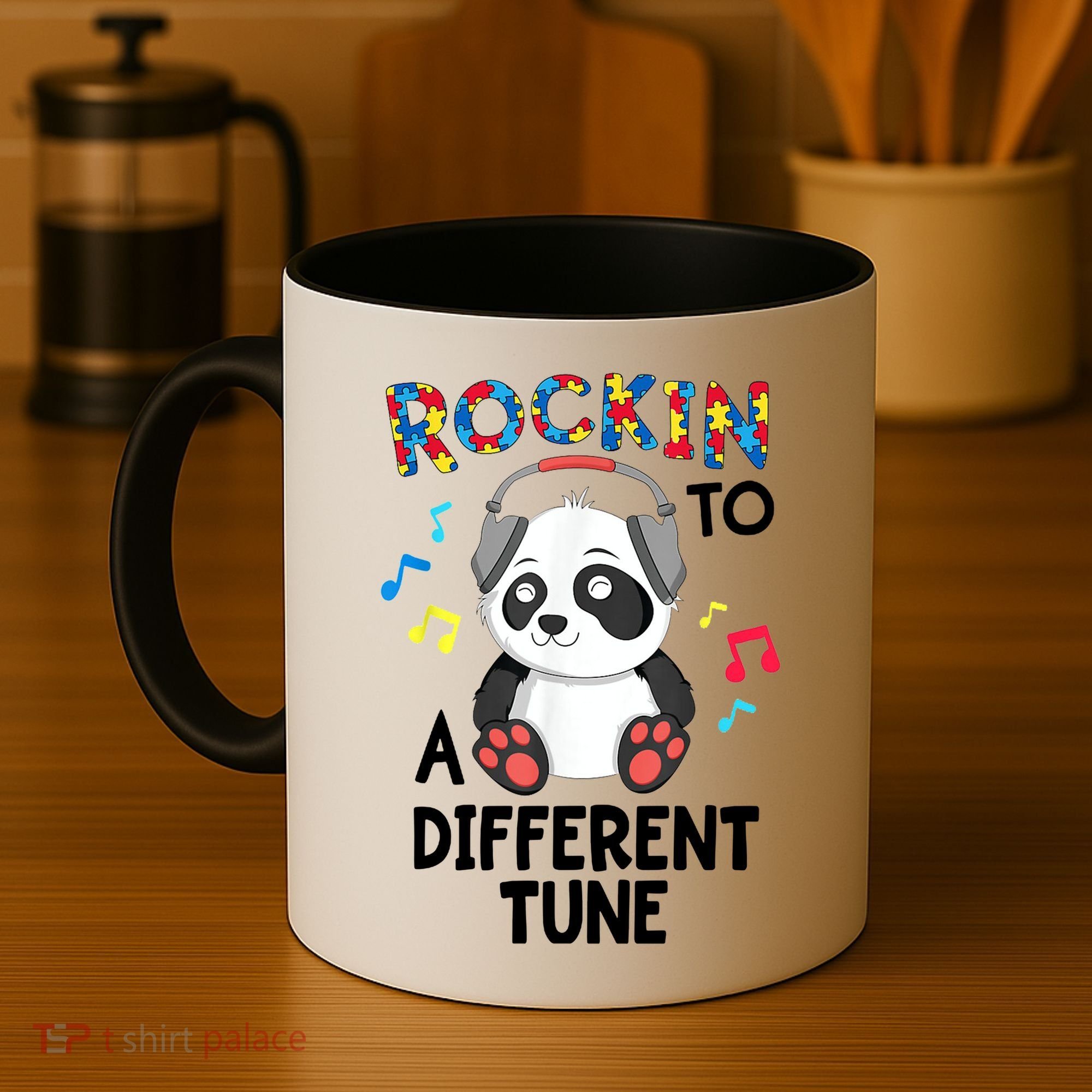 Rockin To A Different Tune Autism Awarness Coffee Mug