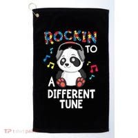 Rockin To A Different Tune Autism Awarness Golf Towel thumb 0