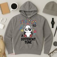 Rockin To A Different Tune Autism Awarness Hoodie thumb 3
