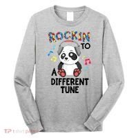 Rockin To A Different Tune Autism Awarness Long Sleeve Shirt thumb 0