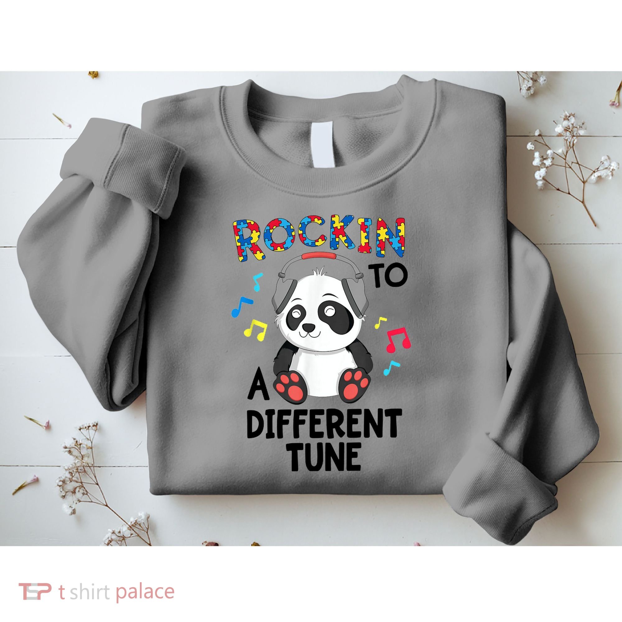 Rockin To A Different Tune Autism Awarness Sweatshirt