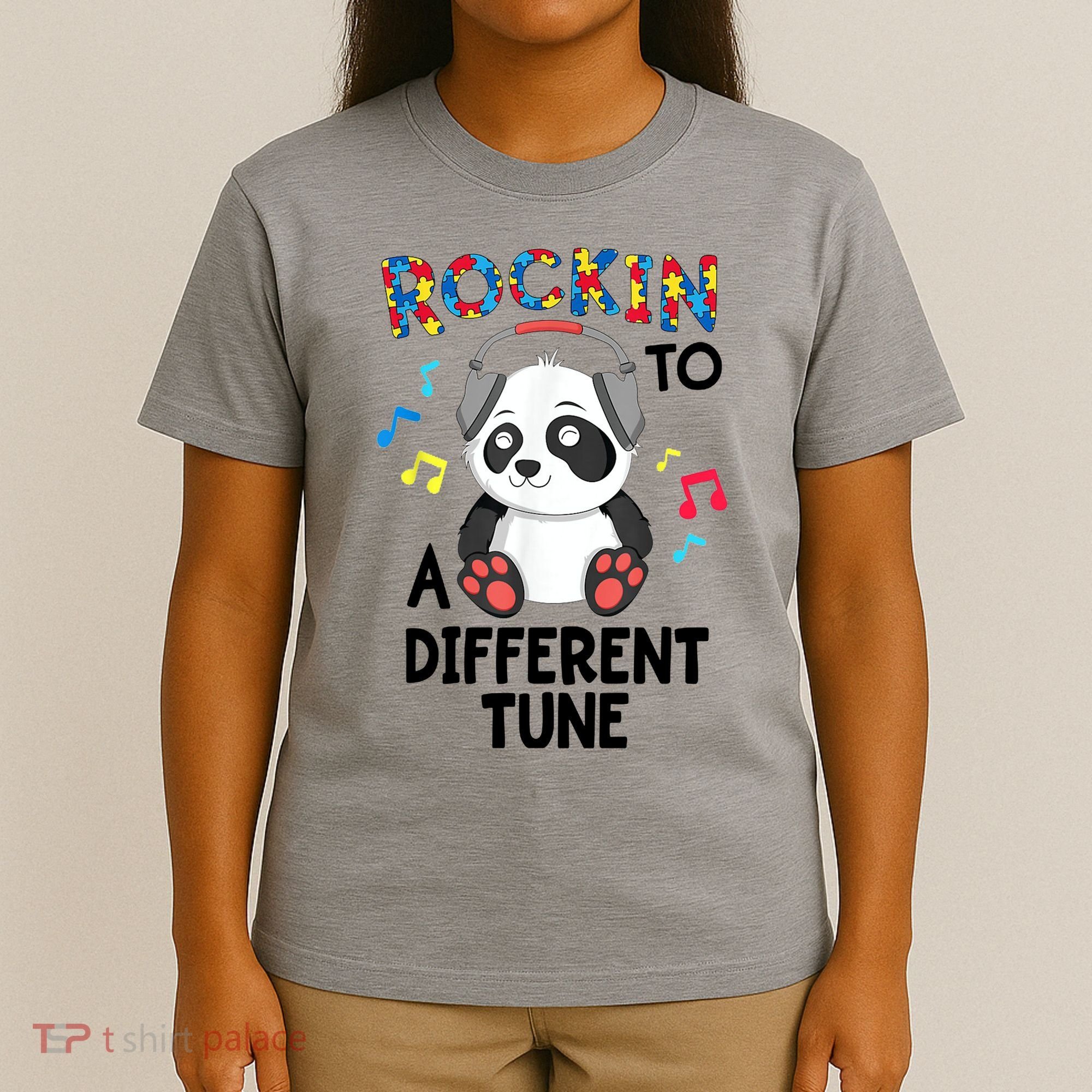 Rockin To A Different Tune Autism Awarness T-Shirt