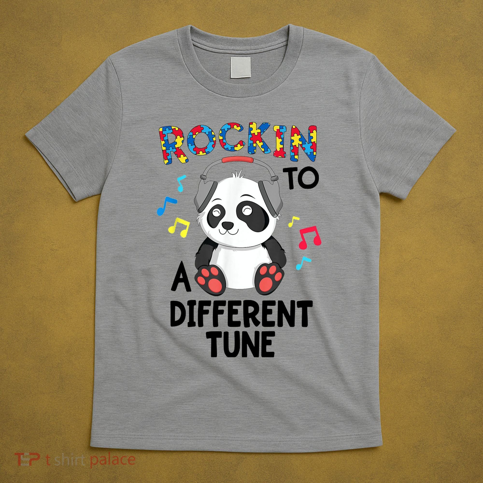 Rockin To A Different Tune Autism Awarness T-Shirt