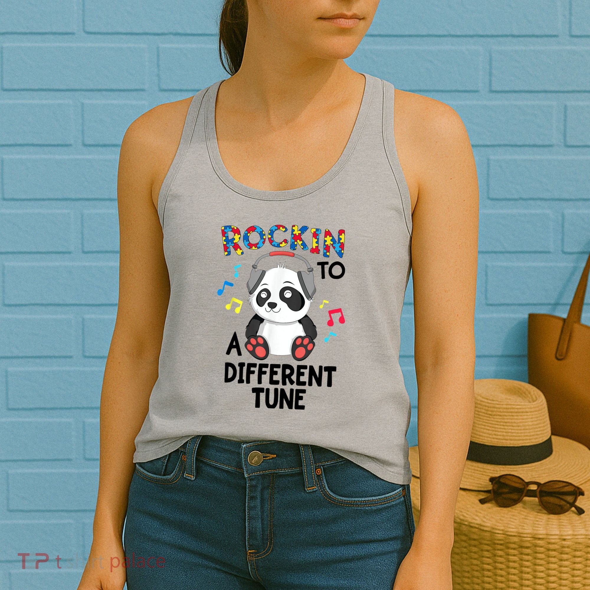 Rockin To A Different Tune Autism Awarness Women's Tank Top