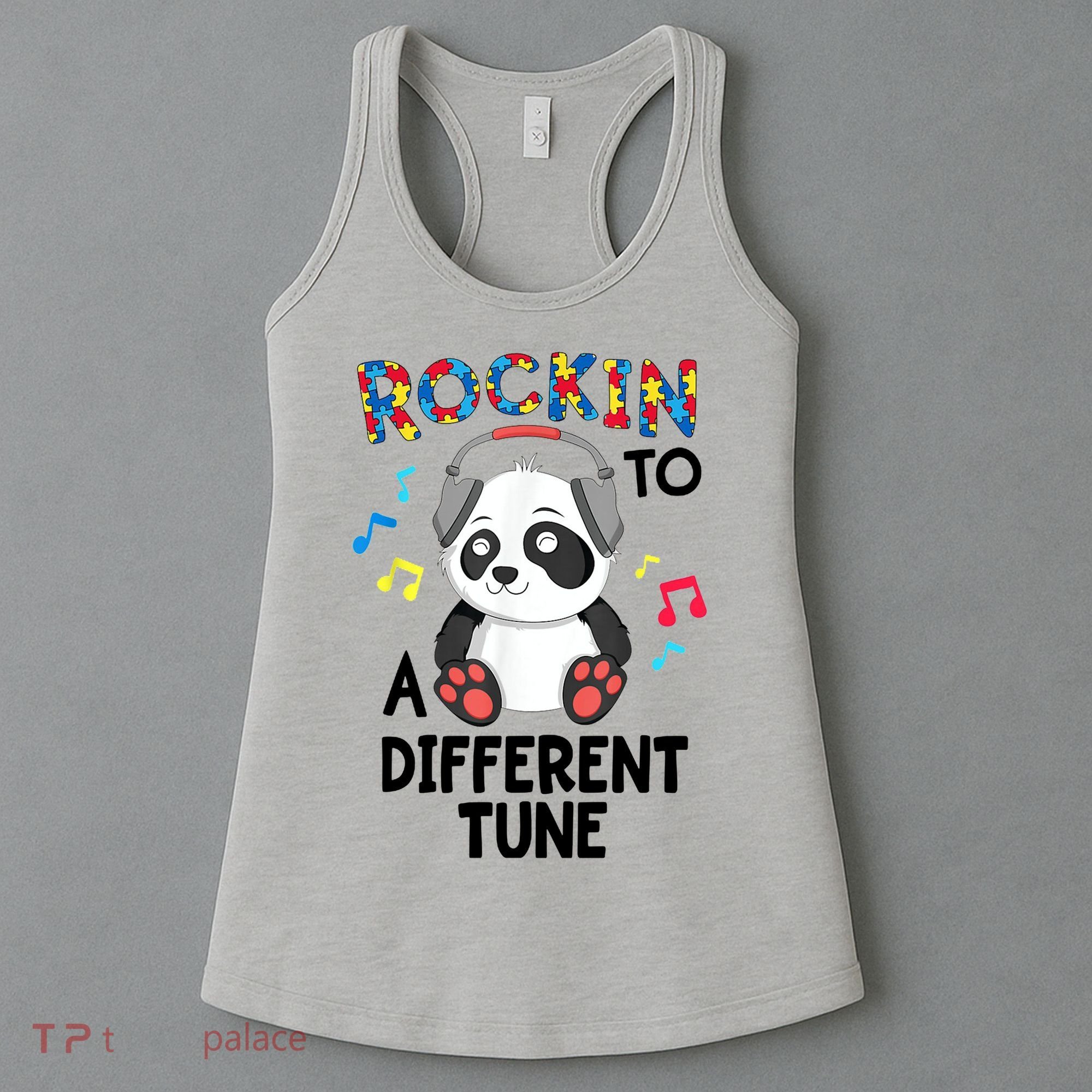 Rockin To A Different Tune Autism Awarness Women's Tank Top