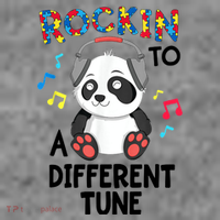 Rockin To A Different Tune Autism Awarness Baby Bodysuit thumb 2