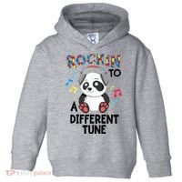 Rockin To A Different Tune Autism Awarness Toddler Hoodie thumb 0