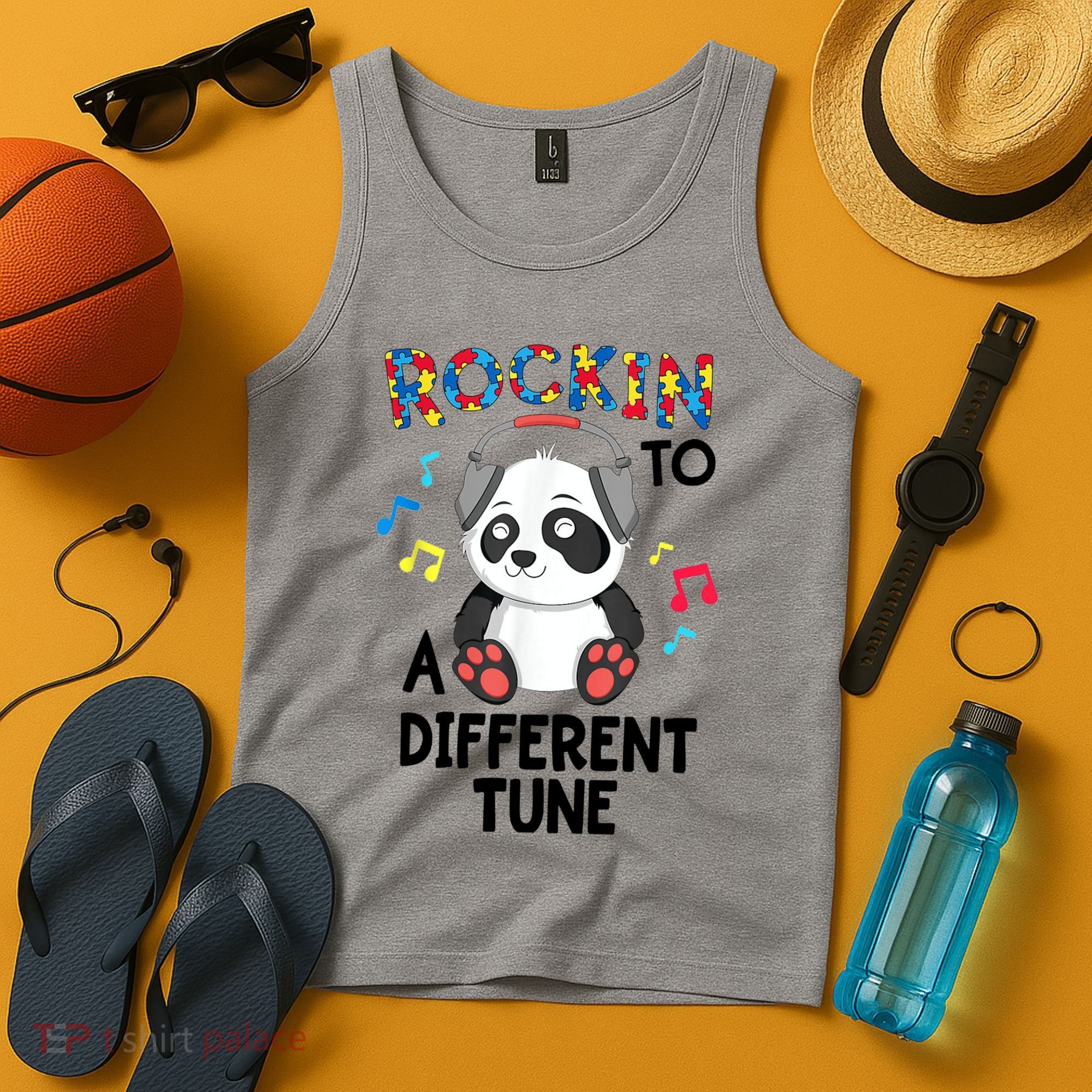 Rockin To A Different Tune Autism Awarness Tank Top