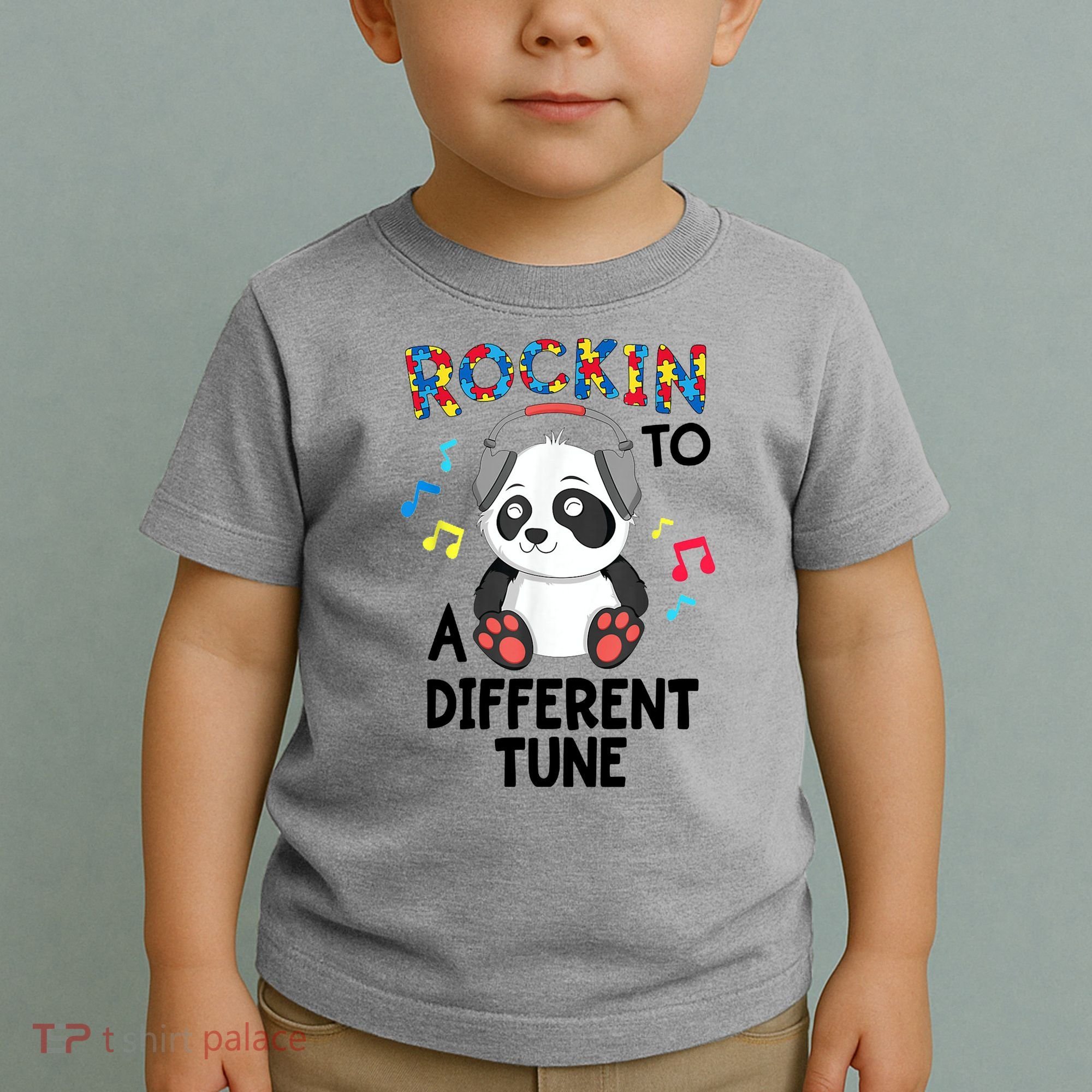 Rockin To A Different Tune Autism Awarness Toddler T-Shirt