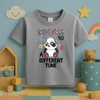 Rockin To A Different Tune Autism Awarness Toddler T-Shirt thumb 3