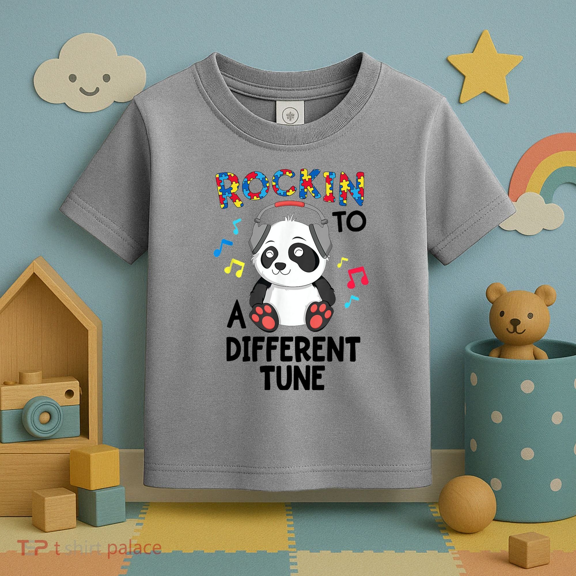 Rockin To A Different Tune Autism Awarness Toddler T-Shirt