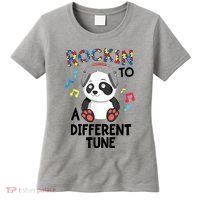 Rockin To A Different Tune Autism Awarness Women's T-Shirt thumb 0
