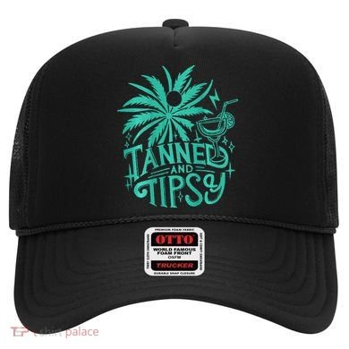 Retro Tanned And Tipsy Beach Summer Vacation Hat