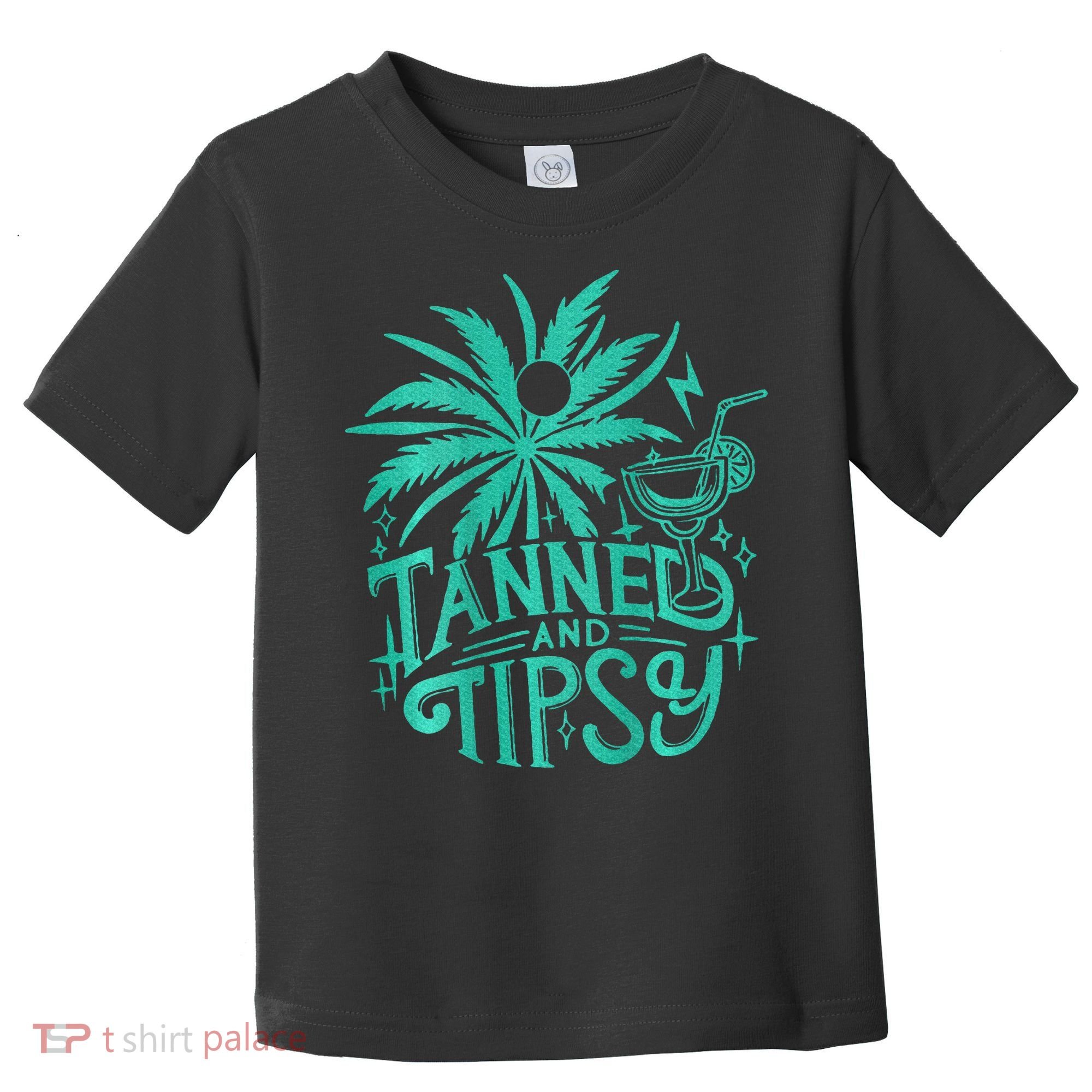 Retro Tanned And Tipsy Beach Summer Vacation Toddler T-Shirt