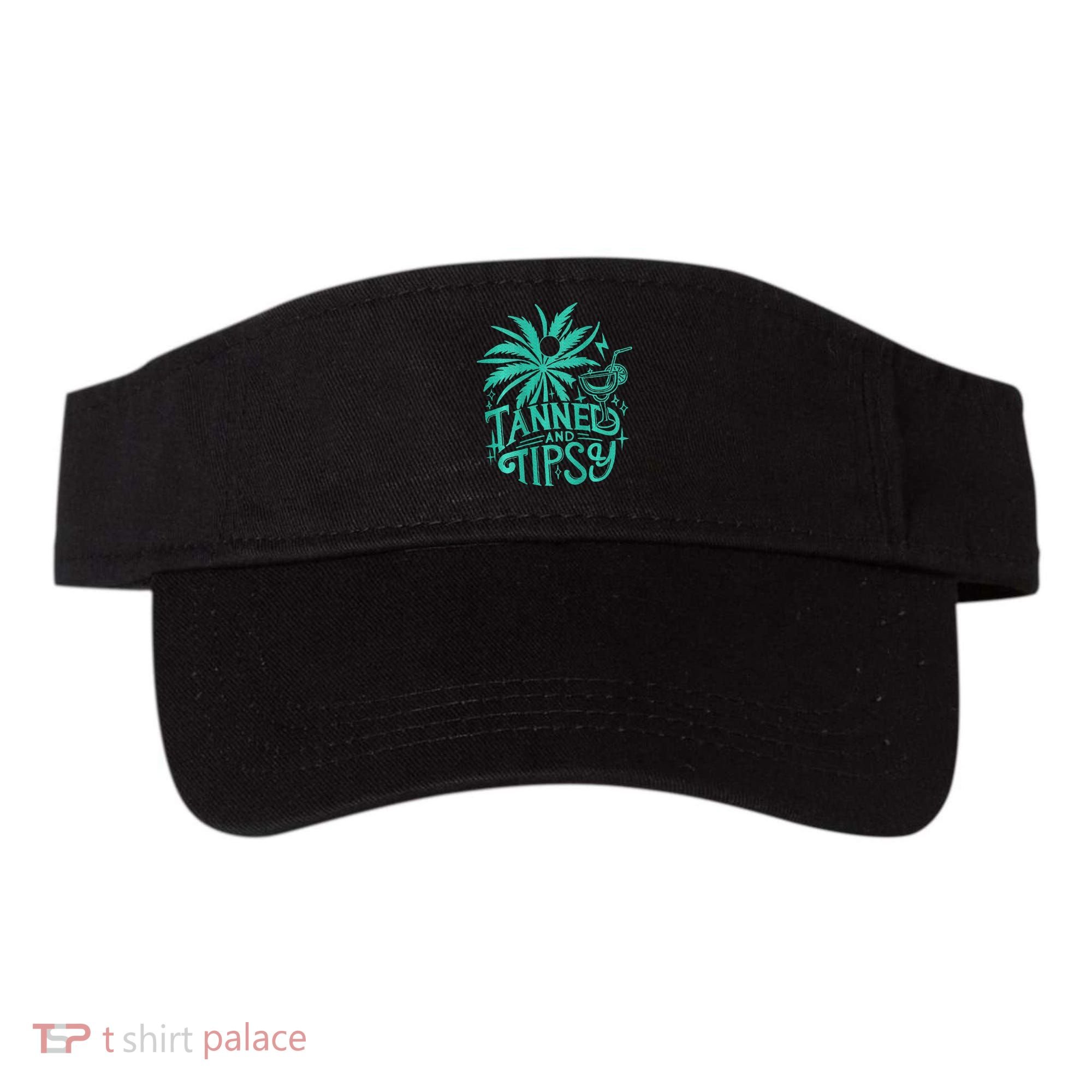 Retro Tanned And Tipsy Beach Summer Vacation Visor