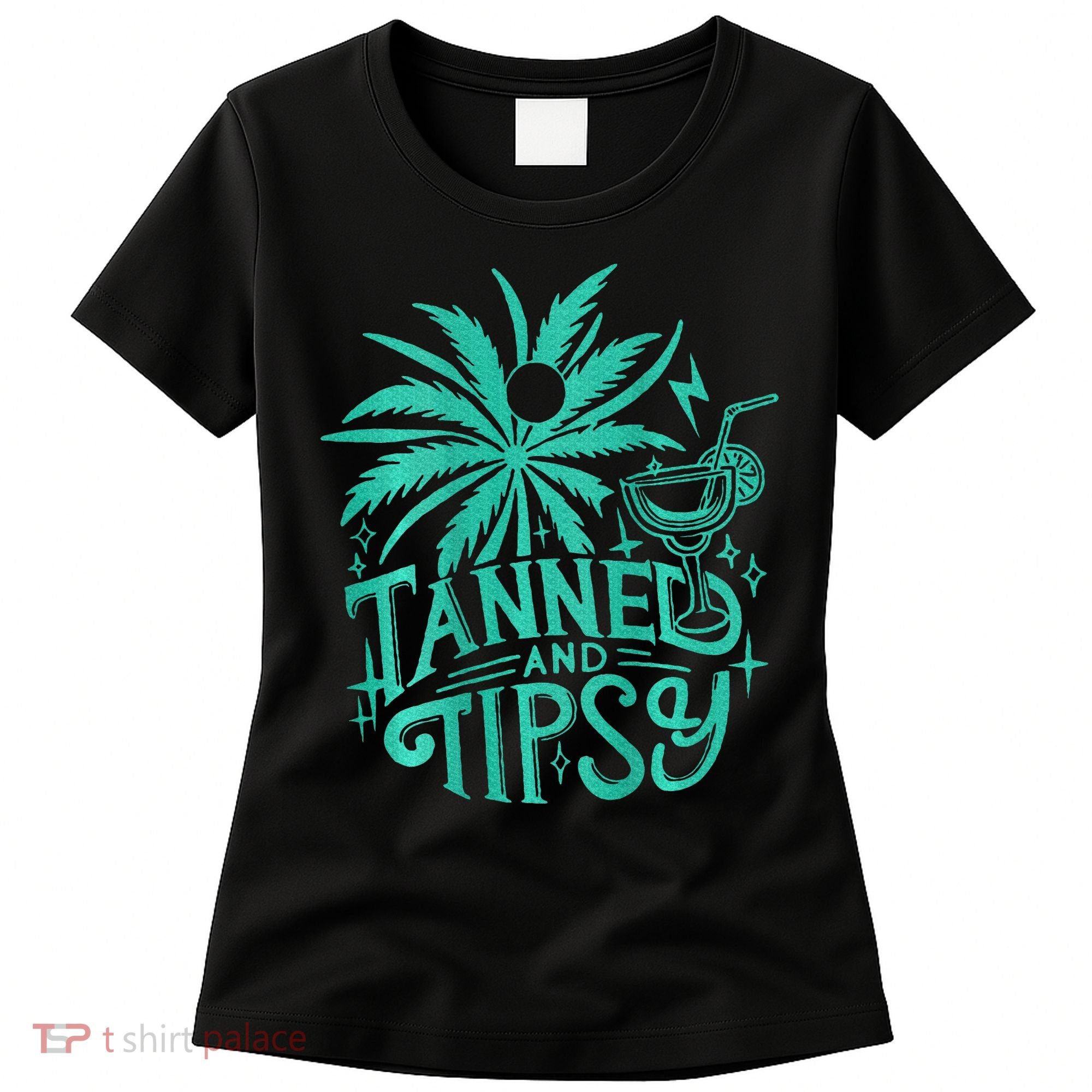 Retro Tanned And Tipsy Beach Summer Vacation Women's T-Shirt
