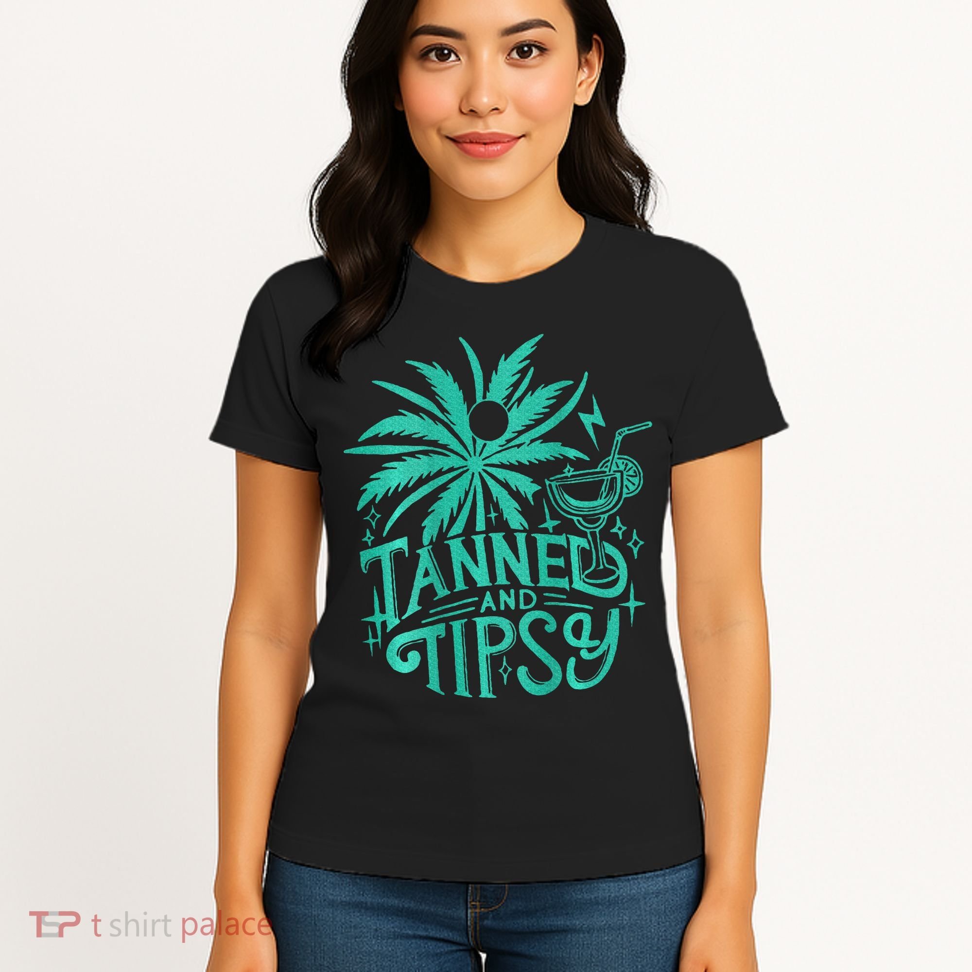 Retro Tanned And Tipsy Beach Summer Vacation Women's T-Shirt