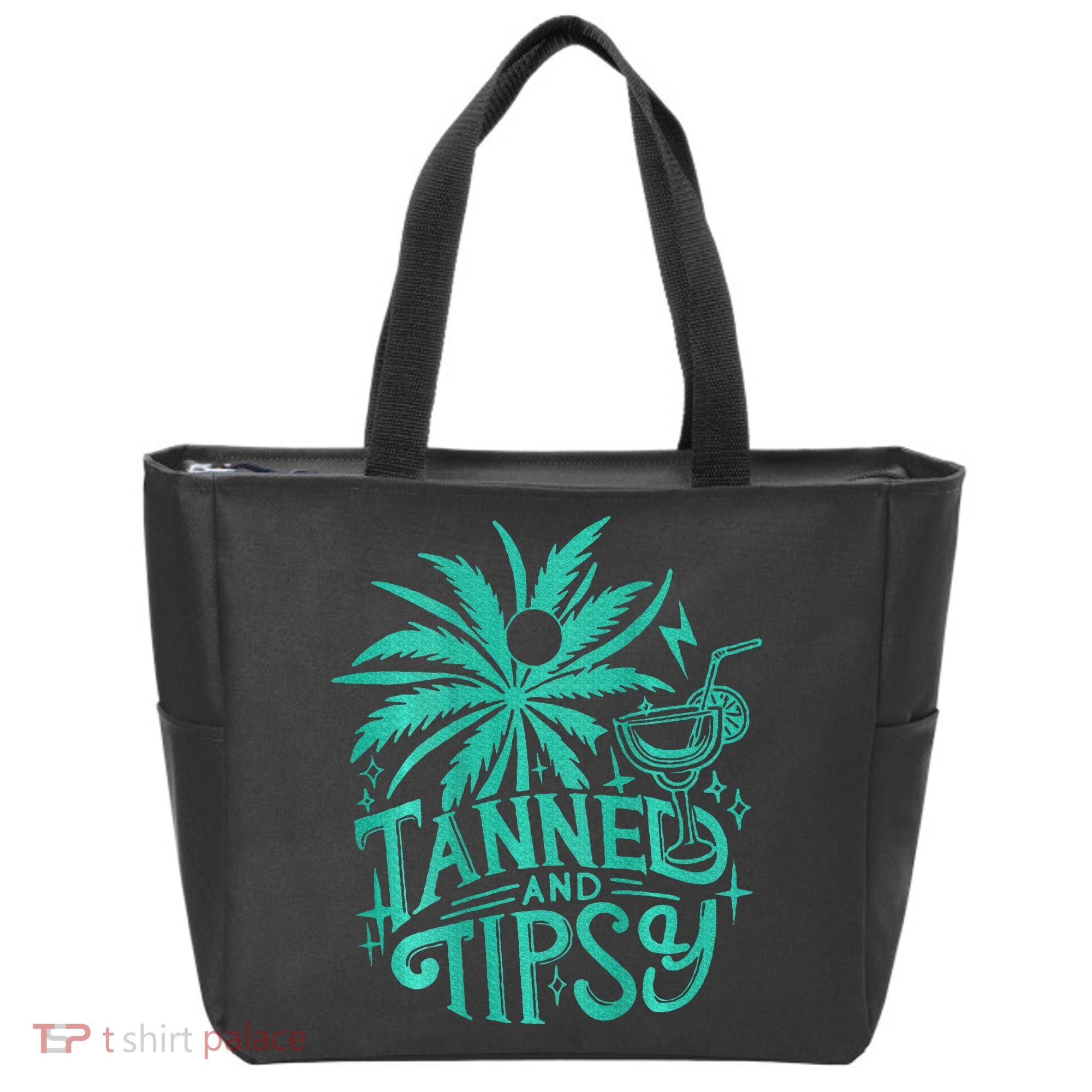 Retro Tanned And Tipsy Beach Summer Vacation Tote Bag