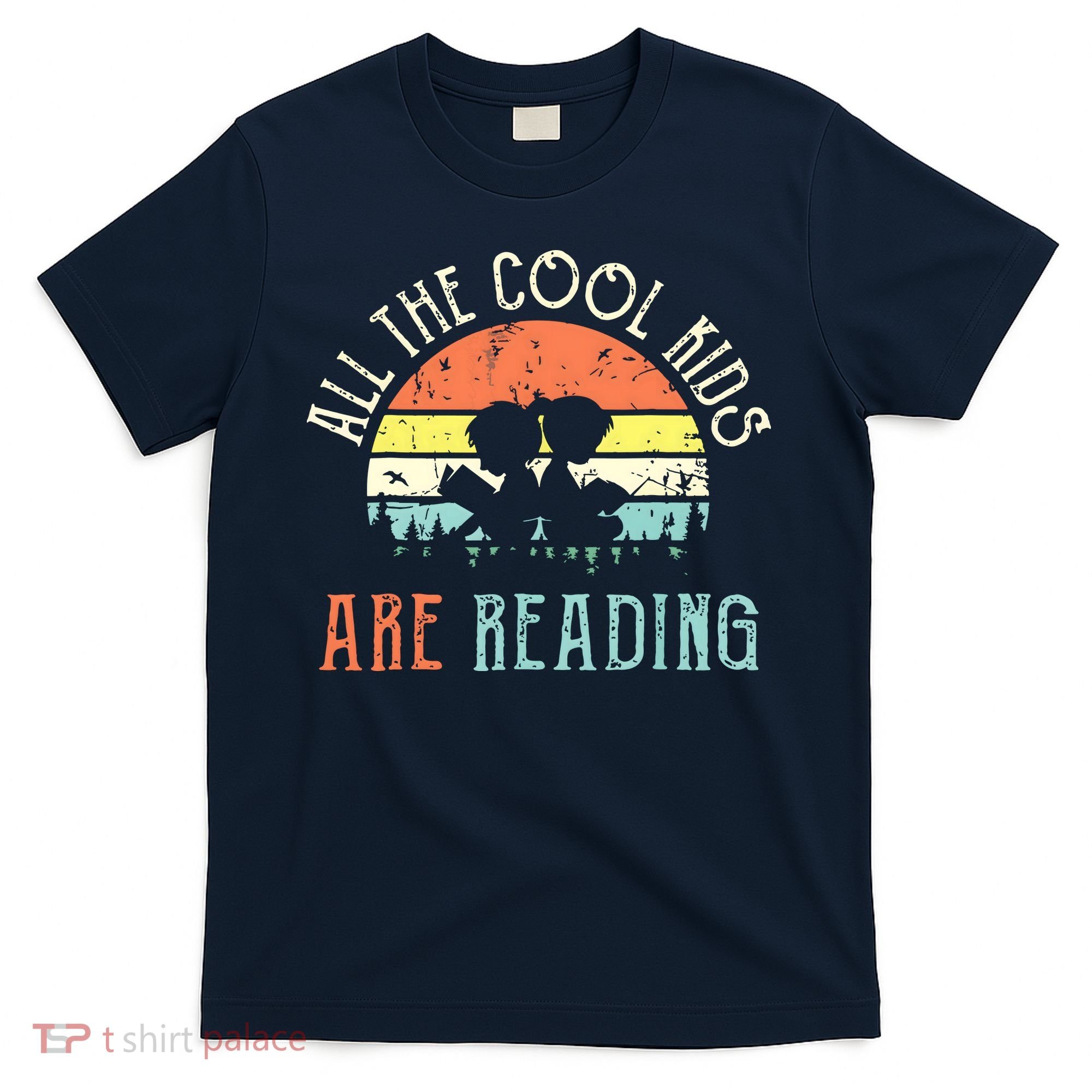 Reading Teacher All The Cool Are Reading Book Vintage T-Shirt