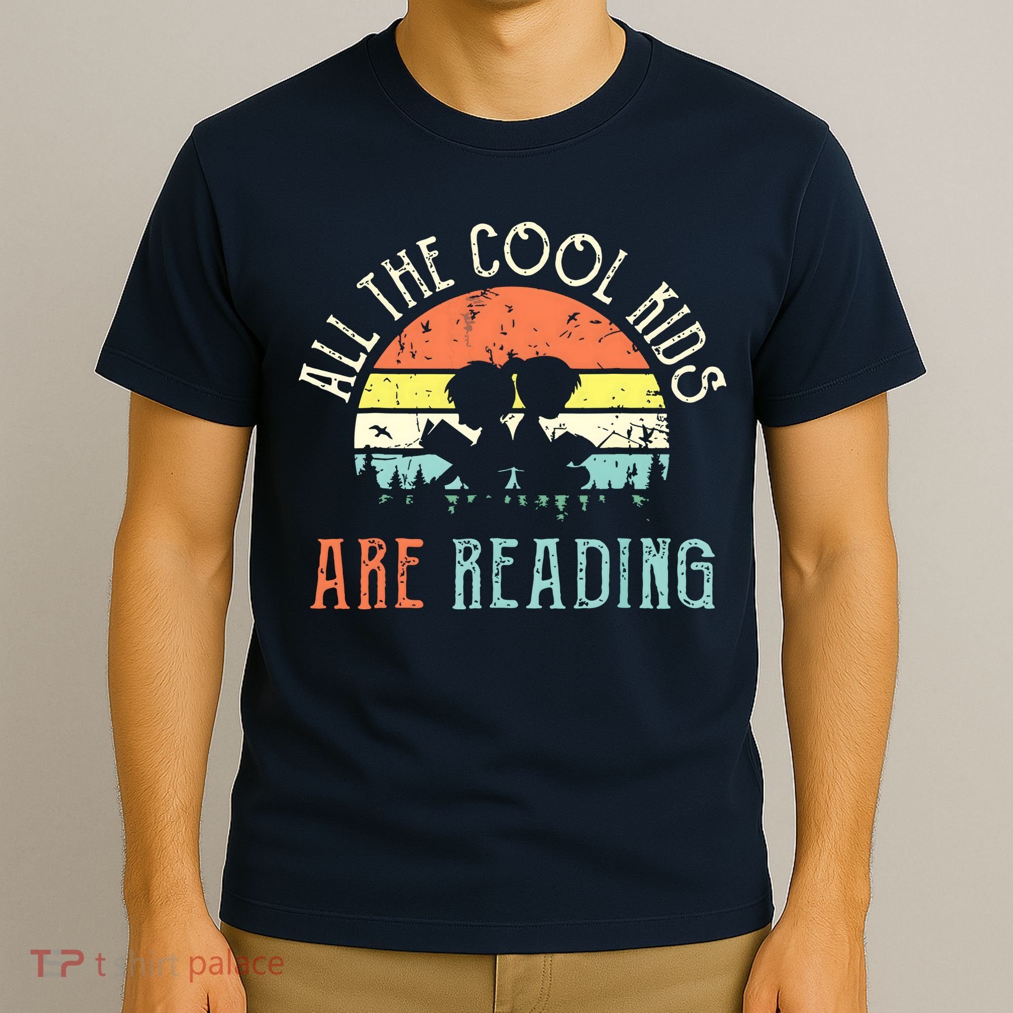 Reading Teacher All The Cool Are Reading Book Vintage T-Shirt