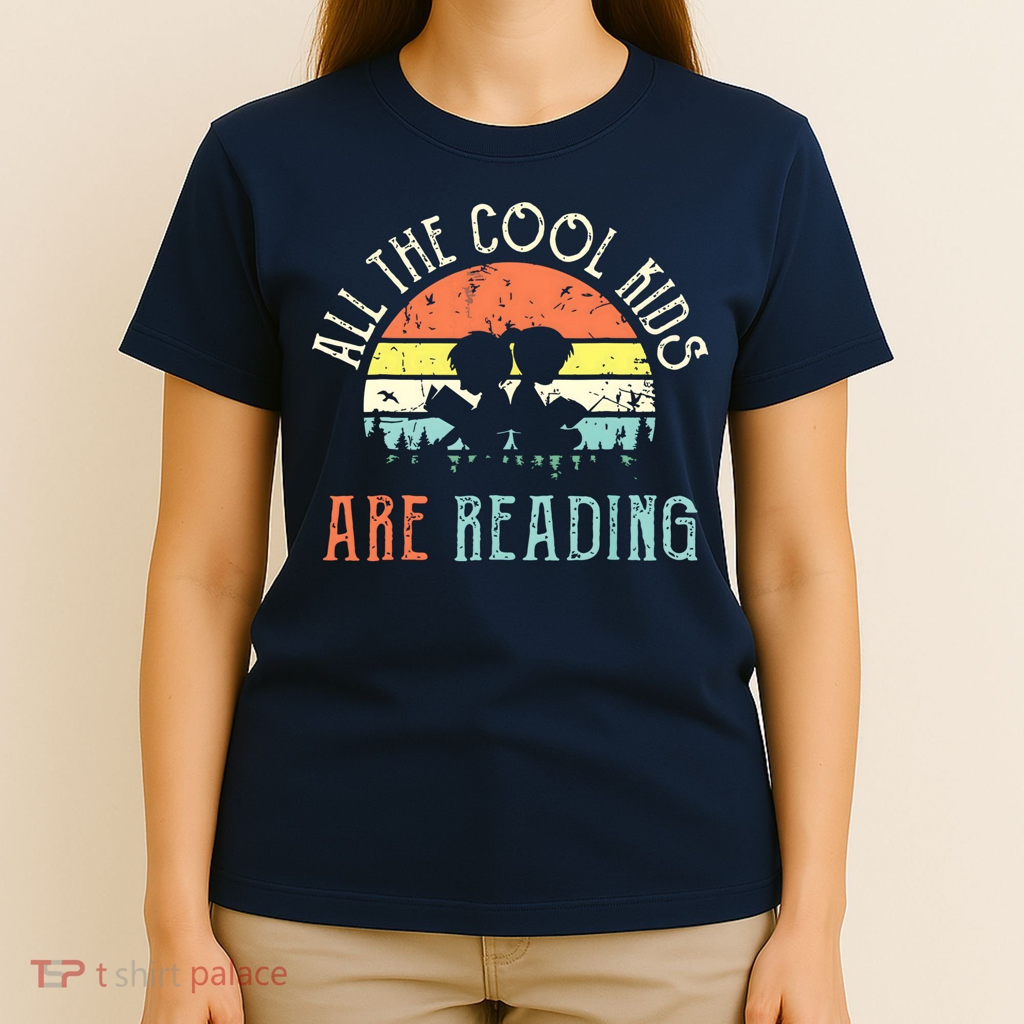 Reading Teacher All The Cool Are Reading Book Vintage T-Shirt