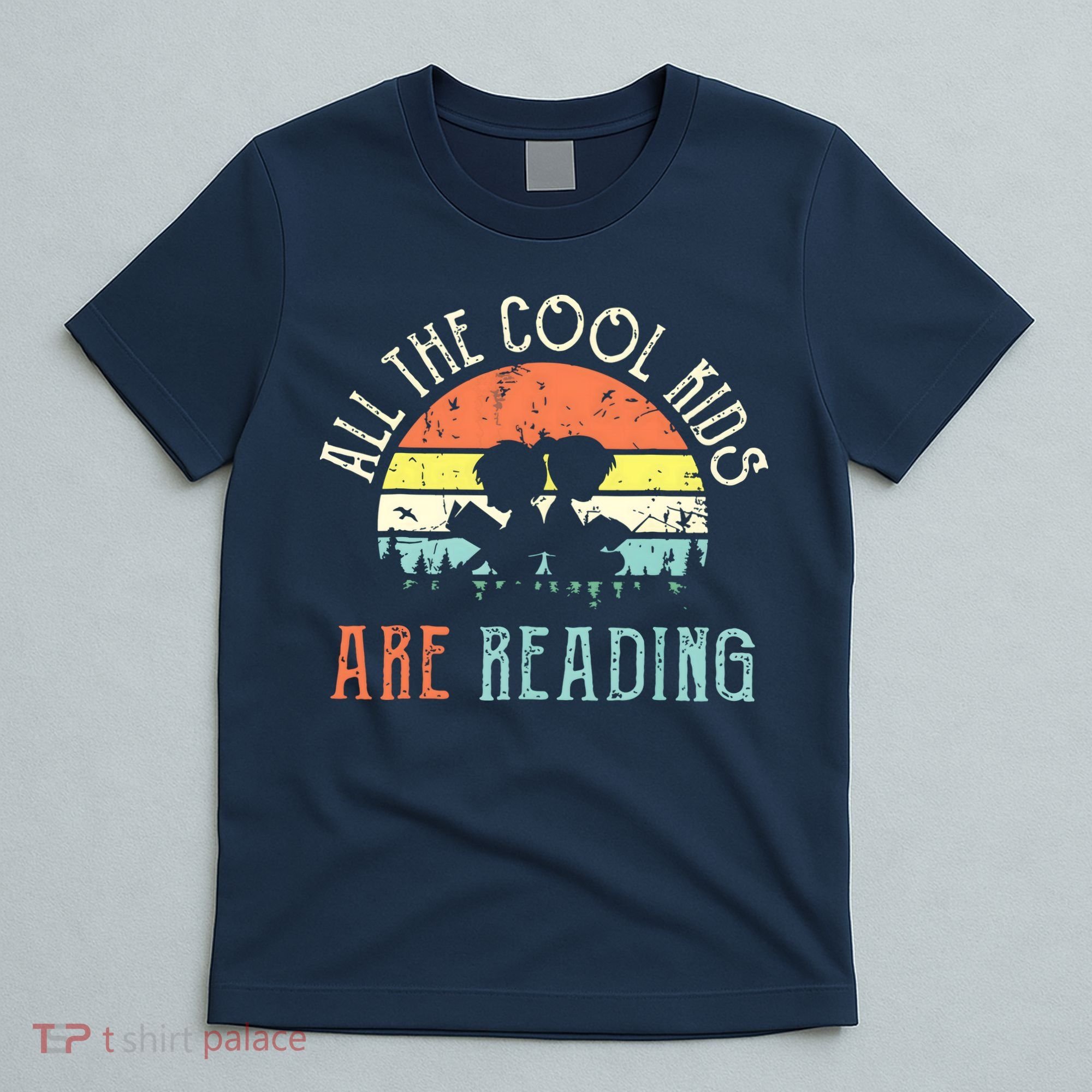 Reading Teacher All The Cool Are Reading Book Vintage T-Shirt