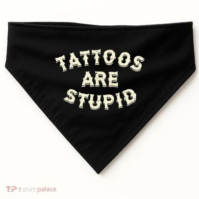 retro Tattoos Are Stupid USA-Made Doggie Bandana