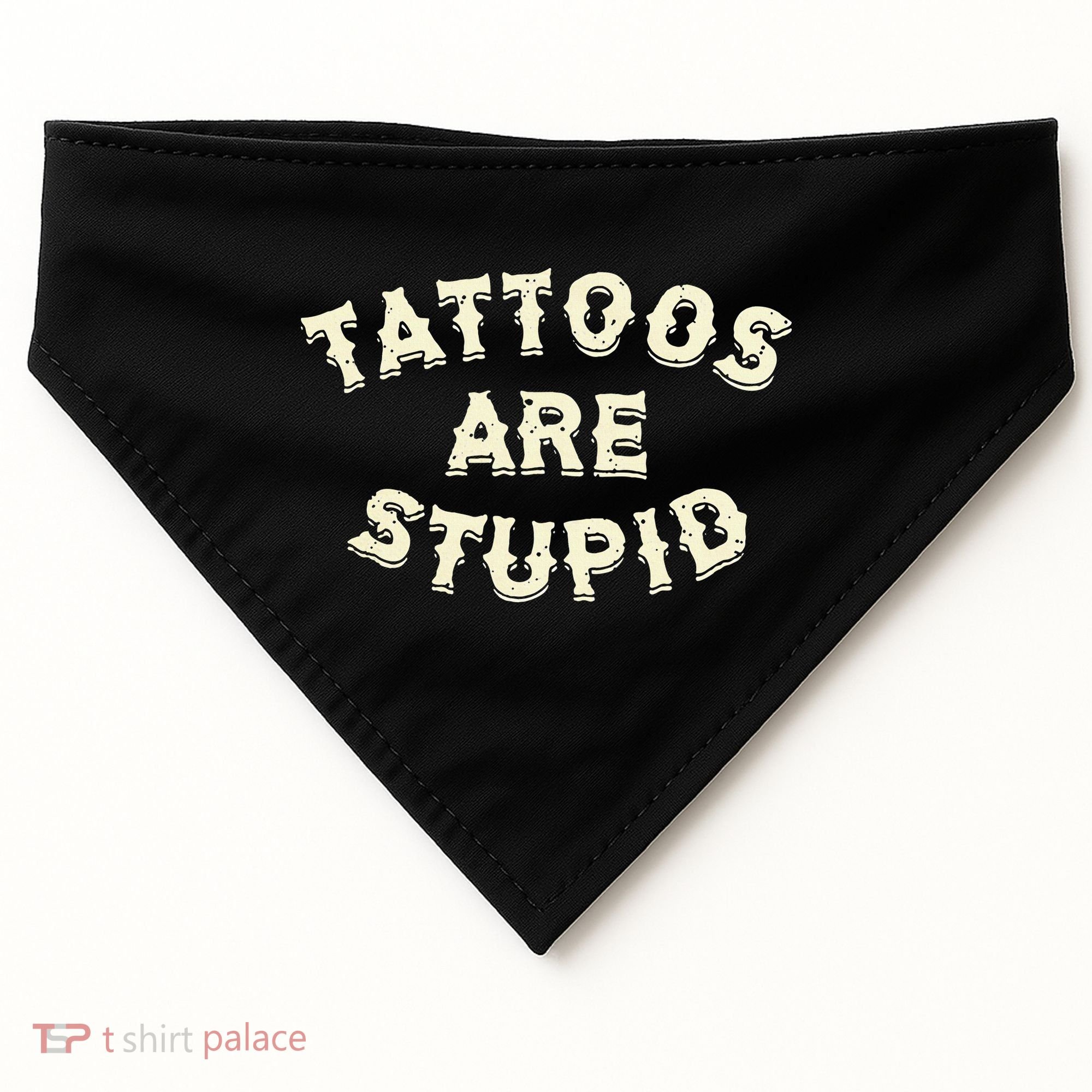 retro Tattoos Are Stupid USA-Made Doggie Bandana