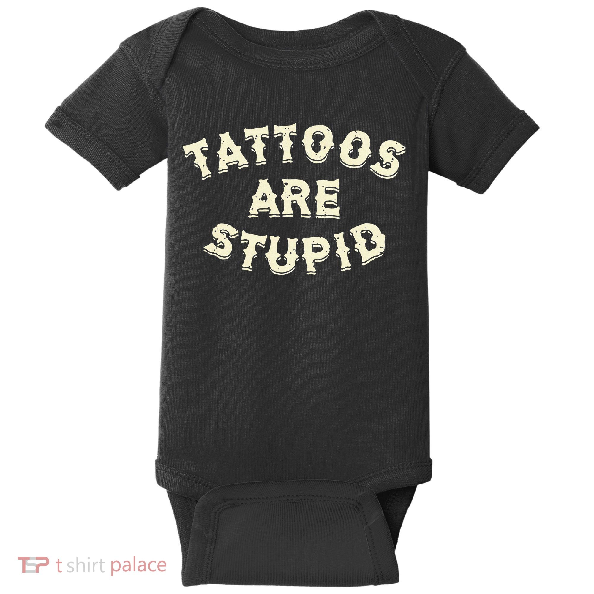 retro Tattoos Are Stupid Baby Bodysuit
