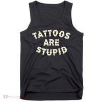retro Tattoos Are Stupid Tank Top thumb 0