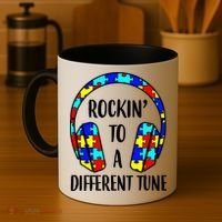 Rockin To A Different Tune Autism Awareness Coffee Mug thumb 4
