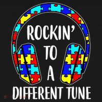 Rockin To A Different Tune Autism Awareness Ornament thumb 1
