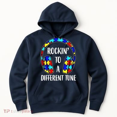Rockin To A Different Tune Autism Awareness Hoodie