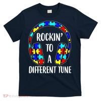 Rockin To A Different Tune Autism Awareness T-Shirt thumb 0