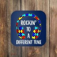 Rockin To A Different Tune Autism Awareness Coaster thumb 0