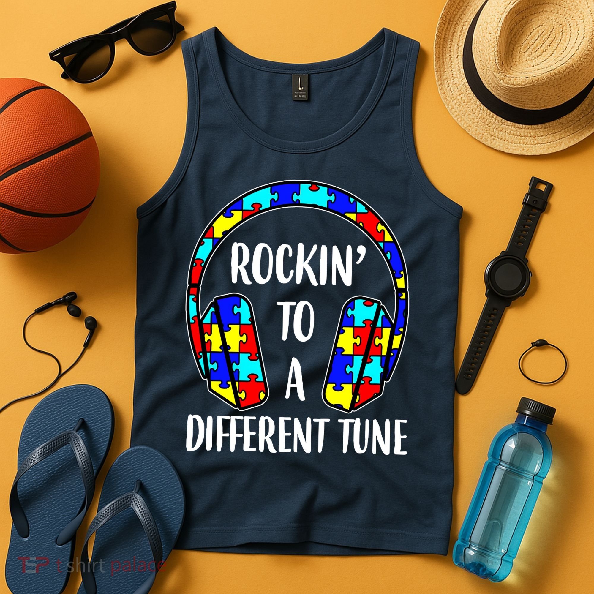 Rockin To A Different Tune Autism Awareness Tank Top