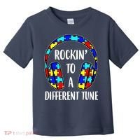 Rockin To A Different Tune Autism Awareness Toddler T-Shirt thumb 0