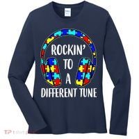 Rockin To A Different Tune Autism Awareness Women's Long Sleeve Shirt thumb 0