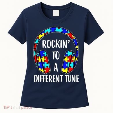 Rockin To A Different Tune Autism Awareness Women's T-Shirt