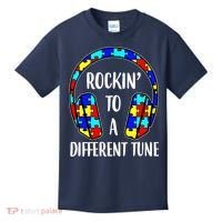 Rockin To A Different Tune Autism Awareness Kids T-Shirt thumb 0