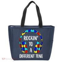 Rockin To A Different Tune Autism Awareness Tote Bag thumb 0