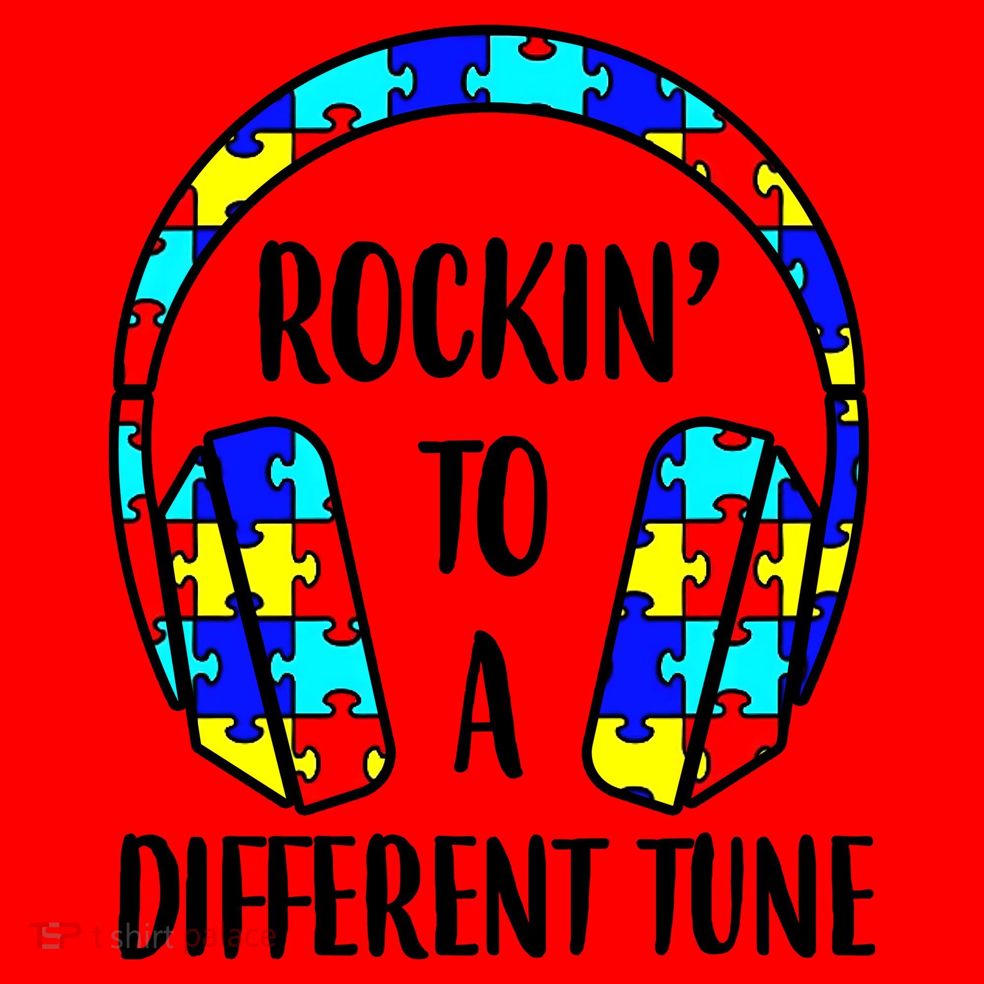 Rockin To A Different Tune Autism Awareness Santa Hat